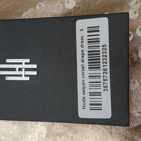 Strapless Sequin Dress - Tan - Picture 12 of 12